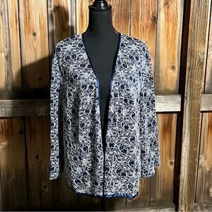 R & M Richard’s vintage cardigan lace sequins sheer blue  white 3X FIRM on PRICE